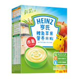 亨氏（Heinz）婴儿一阶段营养米粉宝宝米糊辅食添加初期225g/盒（6-36个月）(鳕鱼苹果)