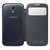 S4 i9508 I9502 I959 i9500 原装智能皮套 手机套 保护套 保护壳 手机皮套(黑色)
