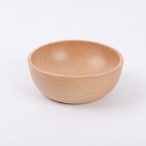日式木碗家用无漆餐具2022新款ins蔬菜水果盘沙拉碗儿童木碗汤碗(榉木沙拉碗小号（12.5*4.5）)