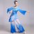 XJ1825秧歌服演出服女2021新款中老年扇子舞蹈服装古典广场舞表演服套装XJ1825(蓝色)