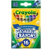 美术绘画 Crayola绘儿乐★16色可水水洗标准蜡笔 52-6916