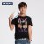 MXN麦根 2013男装夏新款 短袖T恤时尚圆领潮航海旅行风112212030(黑色 L)