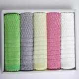 瑞克生活巴塞罗那的阳光竹纤维毛巾5色装礼盒RC-SH015