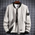 男士外套2021新款春秋季男装衣服潮流韩版棒球服上衣休闲夹克(深灰色 M)