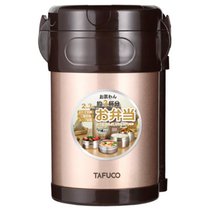 泰福高304不锈钢多层保温饭盒女 日式保温桶12小时上班族便当盒2L/2.3L(T0211金色2.3L)