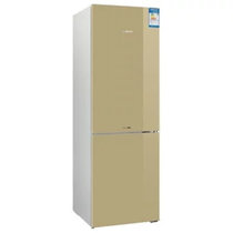 博世(Bosch) KGN33V2QEC 321升定频  风冷无霜 双门冰箱(流沙金) 双循环制冷系统 LED内显