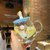 可爱透明玻璃杯子创意鸭子马克杯女夏办公室吸管情侣水杯带盖带把(蓝盖款（带盖+金色勺）)