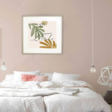 范缇尼 惬意时光-B简约现代装饰挂画壁画卧室床头画餐厅玄关沙发背景墙64*64cm【艺术纸 树脂框】