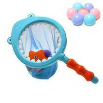 宝宝洗澡玩具鲨鱼网捞 幼儿捏捏叫喷水捞鱼戏水玩具套装玩水12月1-3岁 鲨鱼捞+5只动物(随机)+10个海洋球(鲨鱼捞+5只动物(随机)+10个海洋球 默认版本)