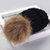 婴儿帽子秋冬季绒款儿童针织毛球毛线0-3个月宝宝(成人版(头围52-60cm) B竖条黑色)第2张高清大图
