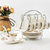 欧式骨瓷咖啡杯英式咖啡具套装个性创意陶瓷茶具套装花茶杯送架子(欧式风情6杯碟+收纳架+6个钢勺)