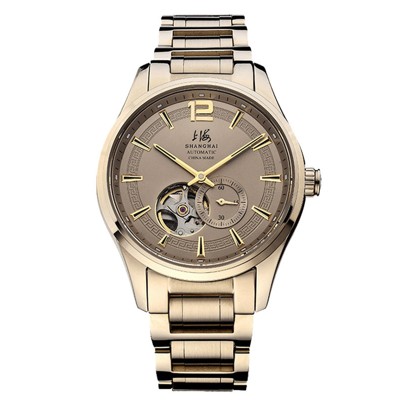 国产品牌表上海牌手表男机械表全自动男士手表国产腕表防水休闲男表