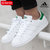 Adidas阿迪达斯三叶草男鞋女鞋 夏季新款运动鞋贝壳头休闲鞋耐磨板鞋FX5502(白色 44.5)
