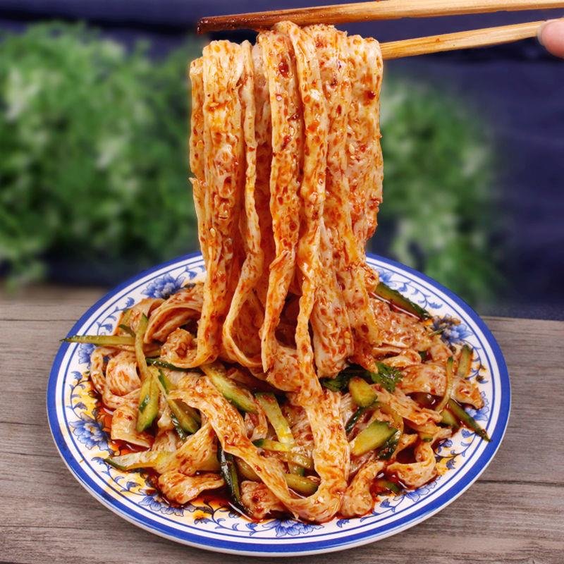 其他零食陕西产香辣牛筋面2805袋2袋7袋擀面皮凉皮带调料速食辣条返回