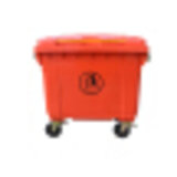 升环卫户外垃圾桶带盖大号挂车分类垃圾桶大型室外工业垃圾桶垃圾车【1200L红色】JMQ-120