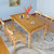 木巴简约实木餐桌椅组合时尚原木色家用吃饭桌子一桌四椅长方形餐台(CZ174+YZ356(一桌四椅） 默认)