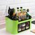 多功能厨房收纳套装厨房出具架 调味料刀具组合置物架 调料盒(草绿色)
