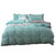 黛格单双人床上用品 1.5m 1.8m 2.0m床水洗棉纯色绣花四件套 被套 床单 枕套(蒂芙尼绿气质灰 默认)