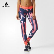 Adidas 阿迪达斯 女装 训练 紧身长裤 PRINT TIGHT AP6180(AP6180 L)