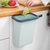 厨房垃圾桶家用壁挂橱柜可挂式分类垃圾桶无盖悬挂式收纳桶(60只蓝色带纸抽)
