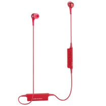 铁三角（Audio-technica）ATH-CK200BT 无线蓝牙入耳式运动耳机 手机耳机 通话式耳机 红色