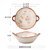 川岛屋日式双耳汤碗家用2021新款网红餐具陶瓷大碗拉面碗手柄汤盆(7.5英寸双耳碗(漫舞))