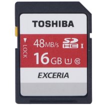 东芝（TOSHIBA）16G SDHC存储卡Class10-48MB/s高速升级 红色【真快乐自营 品质保证】