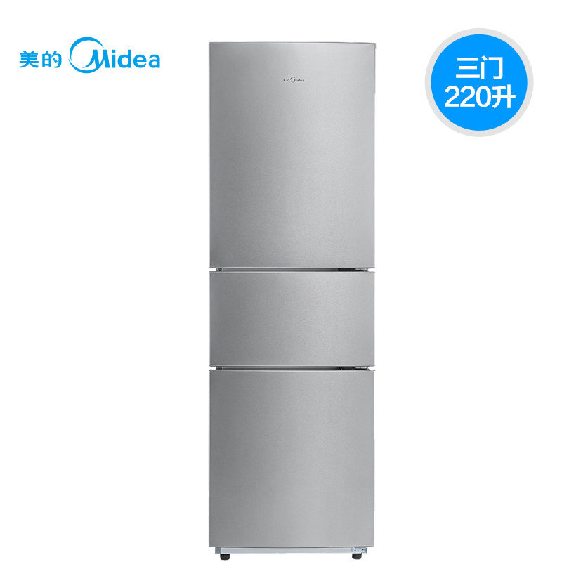 冰箱美的mideabcd220tm直冷220l三开门冰箱星际银返回商品页