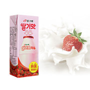 宾格瑞草莓牛奶200ml*6 韩国进口草莓味