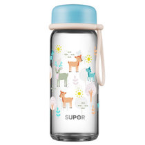 苏泊尔(SUPOR)玻璃杯便携随手杯水杯少女学生韩国清新可爱创意泡花茶杯子KC50CW10 假日派对