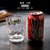 亚克力水杯彩色漱口杯果汁茶杯耐热耐摔 餐厅杯子透明塑料啤酒杯(透明-小杯 300ml)