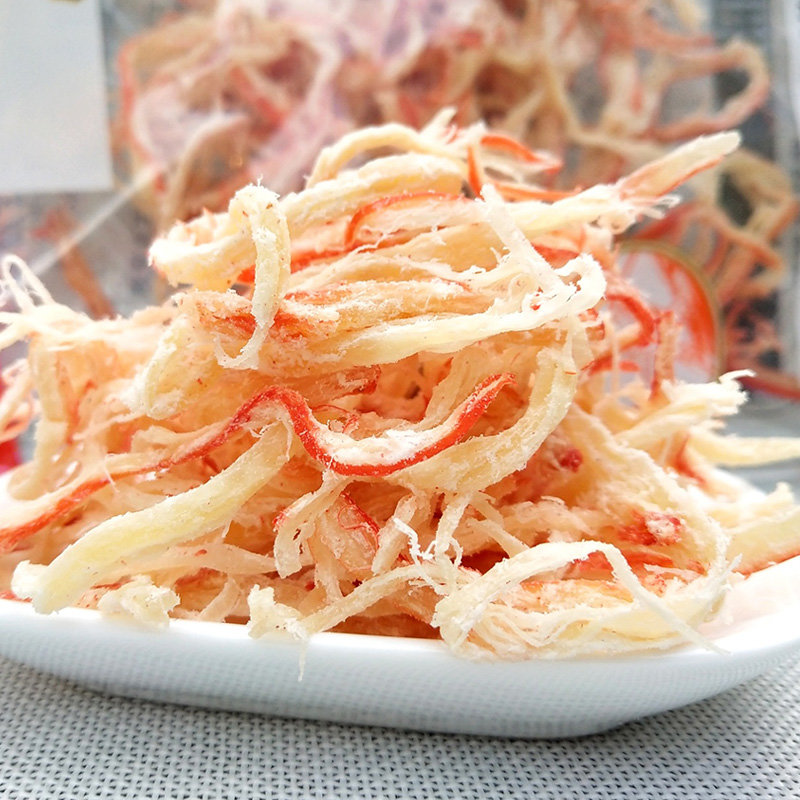 山海之悦碳烤鱿鱼丝100g袋即食原味海鲜休闲海鲜零食手撕鱿鱼干
