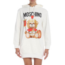 Moschino白色女士卫衣式连衣裙 EV0427-5527-200238白色 时尚百搭