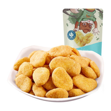 三只松鼠大头装蟹香蚕豆205g*2袋 金黄饱满,酥脆可口,诱人蟹香