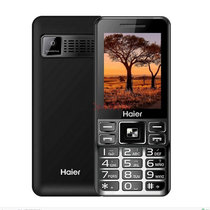海尔（Haier）M319 GSM老年机 双卡双待 直板按键 大字大屏(黑色)