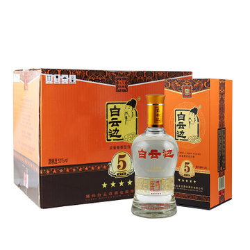 白云边五星陈酿53度白酒500ml*6 酱兼香型整箱装