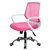 匠林家私椅子弓形椅升降办公椅电脑椅家用(粉色 白框)第2张高清大图