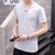 2017夏季简约时尚短袖韩版V领半袖修身T恤男士打底衫 6001(灰色 XL)