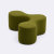 北欧异形办公休闲区沙发公司幼儿园布艺坐墩设计师创意组合矮凳(绿色95*95*42)