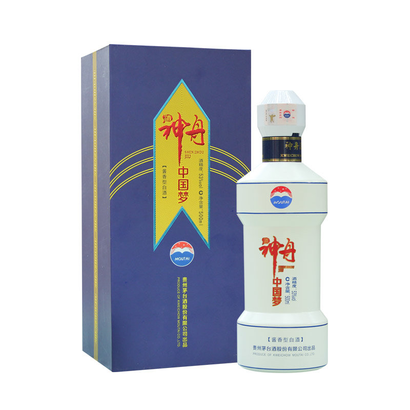 白酒茅台神舟酒中国梦53度500ml酱香型白酒返回商品页