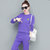莉菲姿 卫衣女套装时尚休闲修身运动套装女装春秋季新款韩版显瘦运动服两件套潮(紫色 XXL)