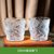 冰川纹玻璃杯家用高颜值杯子水杯女夏季果汁杯ins风咖啡杯啤酒杯(【冰川杯】金边矮款-2只)