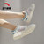 安踏女跑步鞋 网面透气休闲鞋舒适耐磨易弯折科技运动鞋35.5象牙白 国美超市甄选
