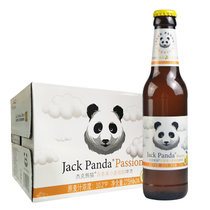 杰克熊猫果味啤酒比利时风味精酿小麦白啤酒275ml*24瓶装整箱(百香果味)