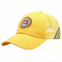 SUNTEK小学生小黄帽定制定做印字logo帽红绿灯安全帽运动会广告帽子(M 2-6年级 黄色 网帽反光标识(可调节款）)