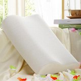 英力特家纺 慢回弹颈椎保健波浪记忆枕头 带含双层防螨枕套 提升睡眠质量 (四个装)