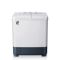 小鸭 4.5KG公斤半自动洗衣机双桶双缸家用小型迷你婴儿童宝宝洗脱两用XPB45-2848S 白色蓝光净衣洗衣机(白色)
