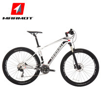 土拨鼠MARMOT碳纤维山地车自行车男女式单车成人山地自行车30速(白色 标准版)