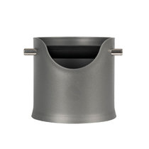 CREMA PRO 家用敲渣桶  咖啡机粉渣接粉盒 橡胶废渣工具配件小巧(小号 110mm 灰色 默认版本)