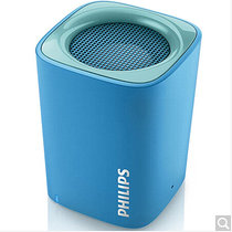 飞利浦（PHILIPS）BT100 无线蓝牙音箱 便携迷你口袋音箱 兼容苹果/三星手机/电脑/车载小音响 免提通话 蓝色